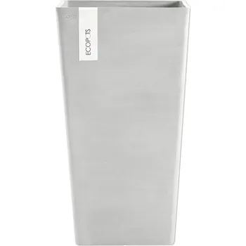 Květináč Květináč Ecopots plastový Ø 28,6 cm 31 x 31 x 56,5 cm šedý