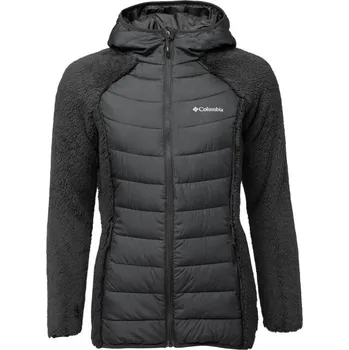 Dámská bunda Columbia POWDER LITE II SHERPA HYBRID JACKET XL Černá, Stříbrná