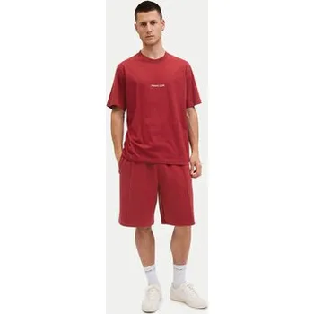 Pánské tričko Jack & Jones T-Shirt Norrebro 12282892 Červená Relaxed Fit S