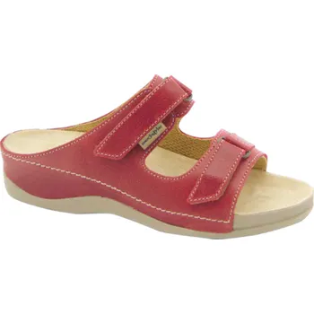 Dámská zdravotní obuv Dámské pantofle Medistyle Bára pro vysoký nárt 6B-615, červené 41