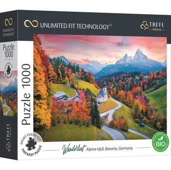 Puzzle TREFL UFT Wanderlust: Na úpatí Alp 1000 dílků