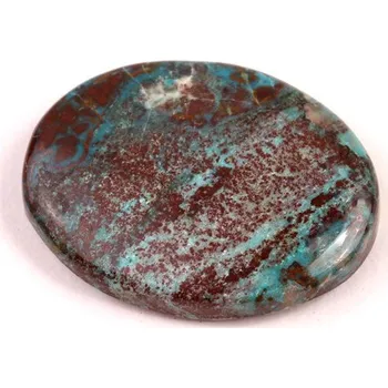 Přírodní kámen Kabošon Crystal Chrysocolla č.5340 (29x22x5mm)