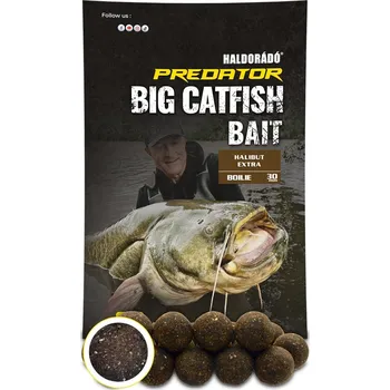 Nástraha Haldorádó Boilies Catfish Bait 1kg 30mm Halibut Extra