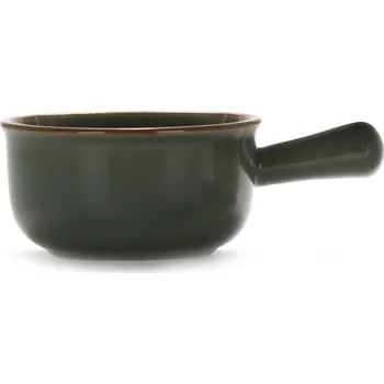 Nádobí Clay Keramická miska Cotta s rukojetí 18 x 6,5 cm, modrošedá