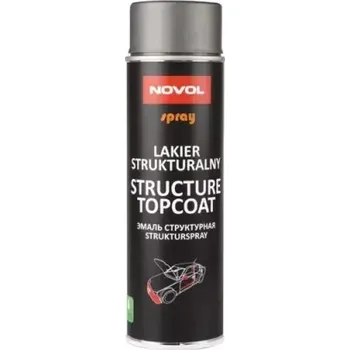 Barva ve spreji NOVOL SPRAY STRUCTURE TOPCOAT ANTHRACITE - Antracitový strukturní lak ve spreji 500ml