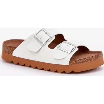 Dámské polobotky Klasické dámské pantofle Big Star – bílé Velikost: 40