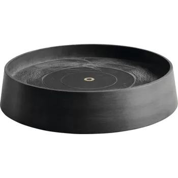 Květináč Miska pod květináč Ecopots Oslo plastová Ø 37,2 cm x 41 x 9,5 cm tmavě šedá