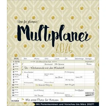 Multiplaner - Time for glamour 2026 - Korsch Verlag