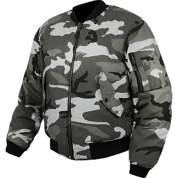 Pánský bomber MILTEC Bunda MA1 oboustranná maskovací Bomber Jacket Urban Metro/Black Velikost a varianta: 3XL metro/černý Miltec
