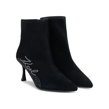 Dámské kozačky KARL LAGERFELD Polokozačky Sienna KL32743A Černá 41