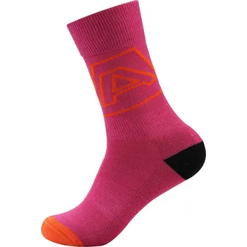 Dámské ponožky Alpine Pro Phalte Unisex vysoké ponožky USCY082 fuchsie XS