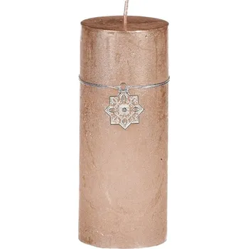 Svíčka Svíčka vánoční, světle měděná barva. 367g vosku.