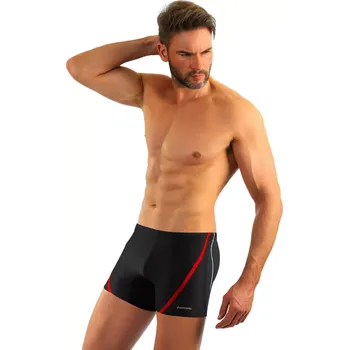 Boxerky PÁNSKÉ PLAVECKÉ BOXERKY BD 366 MAXI GRAFIT 4XL