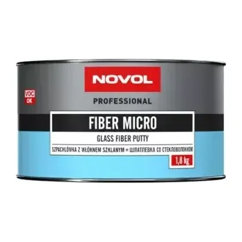 Tmel NOVOL FIBER MICRO - Polyesterový tmel se skelnými vlákny 1,8kg