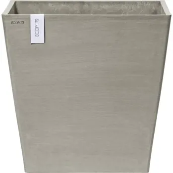 Květináč Květináč Ecopots Rotterdam plastový Ø 46,6 cm 50,2 x 50,2 x 49,5 cm hnědý