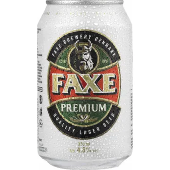 Pivo Faxe premium světlé pivo 4,6% 0,33 l