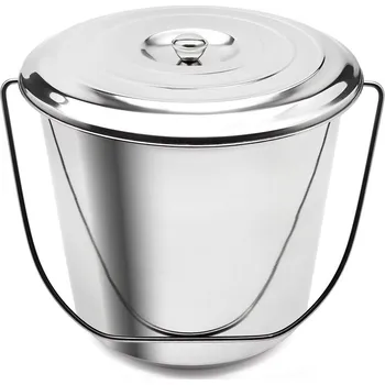 kbelík Ocelové vědro s víkem PAIL 12 l