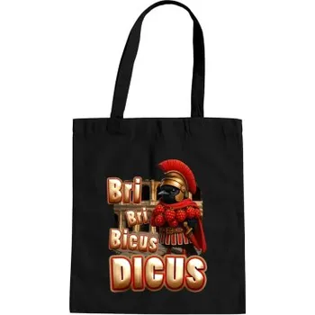 Žertovný předmět Bri Bri Bicus Dicus - pták s malinovým náhrdelníkem - Italian Brainrot - taška s potiskem- Tričkový.cz