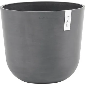 Květináč Výsadbový květináč Ecopots Oslo plastový Ø 35 cm V 30,5 cm šedý