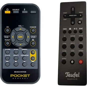 TEUFEL MusicStation RC version 1 - dálkový ovladač duplikát
