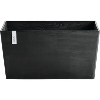 Květináč Výsadbový květináč Ecopots Paris plastový 80 x 38 x 40 cm tmavě šedý