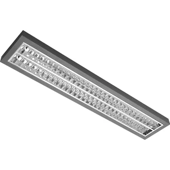 Svítidlo MODUS AREL3000, 2x LED , 1200mm, mřížka AL lesk, přisazené/závěsné, LED 840, NONSELV 250mA, nestmívatelný, bílé AREL3000RM2KV4ND/9016