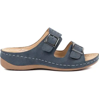 Dámské sandále Trendy dámské sandály modré na klínku 41