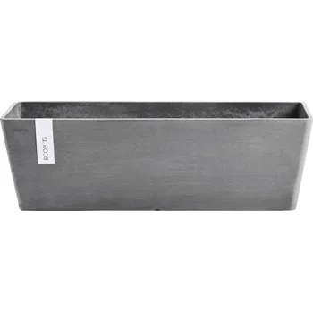 Květináč Výsadbový květináč Ecopots Bruges plastový 45 x 17 x 17 cm šedý