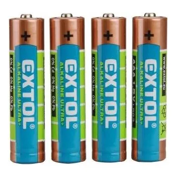 Článková baterie Baterie alkalické EXTOL ENERGY ULTRA +, 4ks, 1,5V AAA (LR03), EXTOL ENERGY
