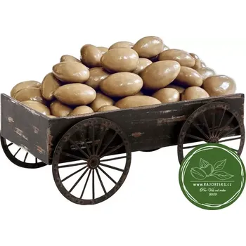 Mandle v bílé čokoládě s příchutí slaný karamel 1000g