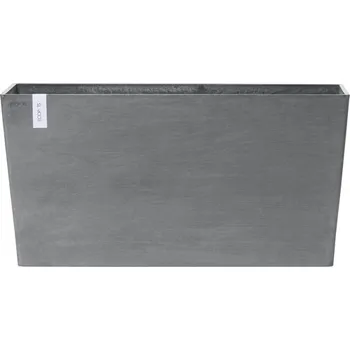 Květináč Výsadbový květináč Ecopots Paris s kolečky plastový 100 x 40 x 50 cm šedý