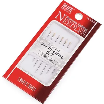 Nástroj na niť a příze Jehly pro špatný zrak, zlatá ucha - nikl