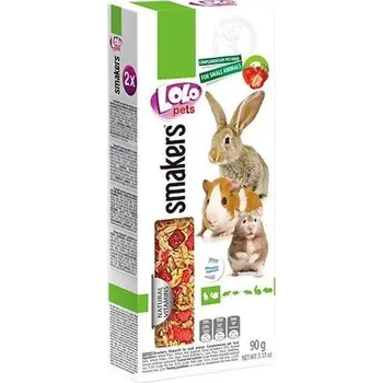 Krmivo pro hlodavce LOLO SMAKERS 2 klasy jahodové pro hlodavce 90 g