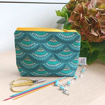 Organizér galanterie Projektové tašky NožkyDoPonožky Kapsička Paví pera