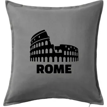 Polštář Italy Koloseum Rome - Polštář 50x50 - 50x50 - Pouze potah ( Tmavě šedý melír )