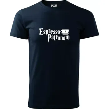 Pánské tričko Harry - Espresso Patronum - Klasické pánské triko vyšší gramáže - S ( Námořní modrá (velmi tmavá - téměř černá) )