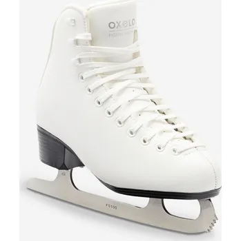 Zimní brusle AXELYS Krasobruslařské brusle FS100 37 BÍLÁ|ŠEDÁ