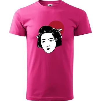 Pánská móda Japan culture - žena - Klasické pánské triko vyšší gramáže - S ( Purpurová )