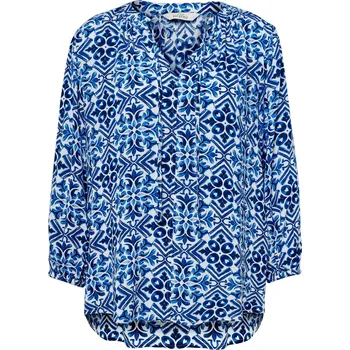 Dámská halenka 703585 - Tchibo - Tuniková halenka s potiskem - pro ženy - vel. 44 - barva: modrá/s potiskem