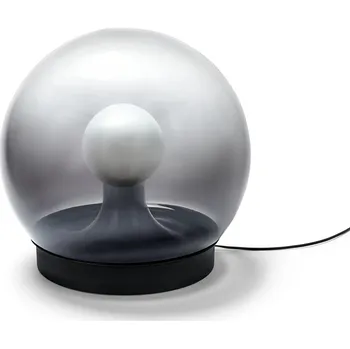 662614 - Tchibo - Kulovitá lampa z kouřového skla - barva: černá