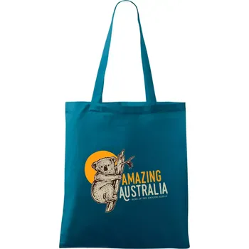 Amazing Australia koala - Taška bavlněná - 42 x 38 cm ( Petrolejová )