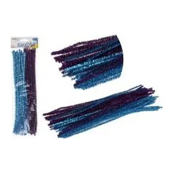 Set školních potřeb Druciki kreatywne metalik fiolet + niebieski