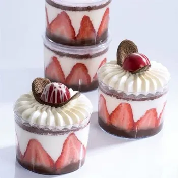 Jednorázové nádobí Plastový kelímek na dezert Bucket 210 ml 10 ks