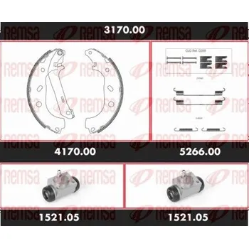 Brzdový buben Souprava brzd, bubnová brzda REMSA SPK 3170.00