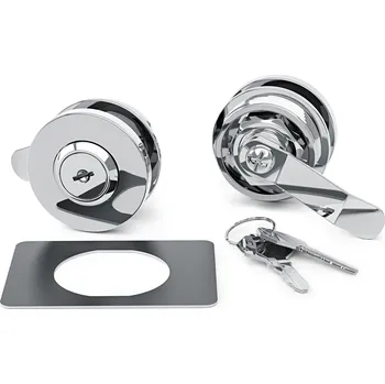 Nábytkové kování 678067 - Tchibo - Doplňková sada zámku »Cn3« - barva: stříbrná