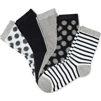 Pánské ponožky 625621 - Tchibo - Ponožky - pro ženy - vel. 27-30 - barva: černá/s puntíky