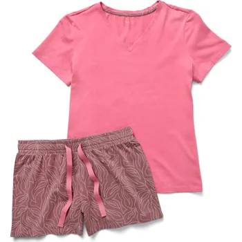 Dámské pyžamo 695383 - Tchibo - Krátké pyžamo - pro ženy - vel. XXL 52/54 - barva: růžová/s potiskem