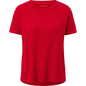 Dámské tričko 700469 - Tchibo - Sportovní tričko - pro ženy - vel. XL 48/50 - barva: červená/s potiskem