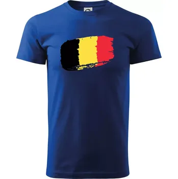 Belgie vlajka - Triko extra velké (5-8XL) - 8XL ( Královská modrá )