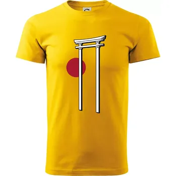 Pánské tričko Japan culture - architektura - Triko extra velké (5-8XL) - 6XL ( Žlutá )